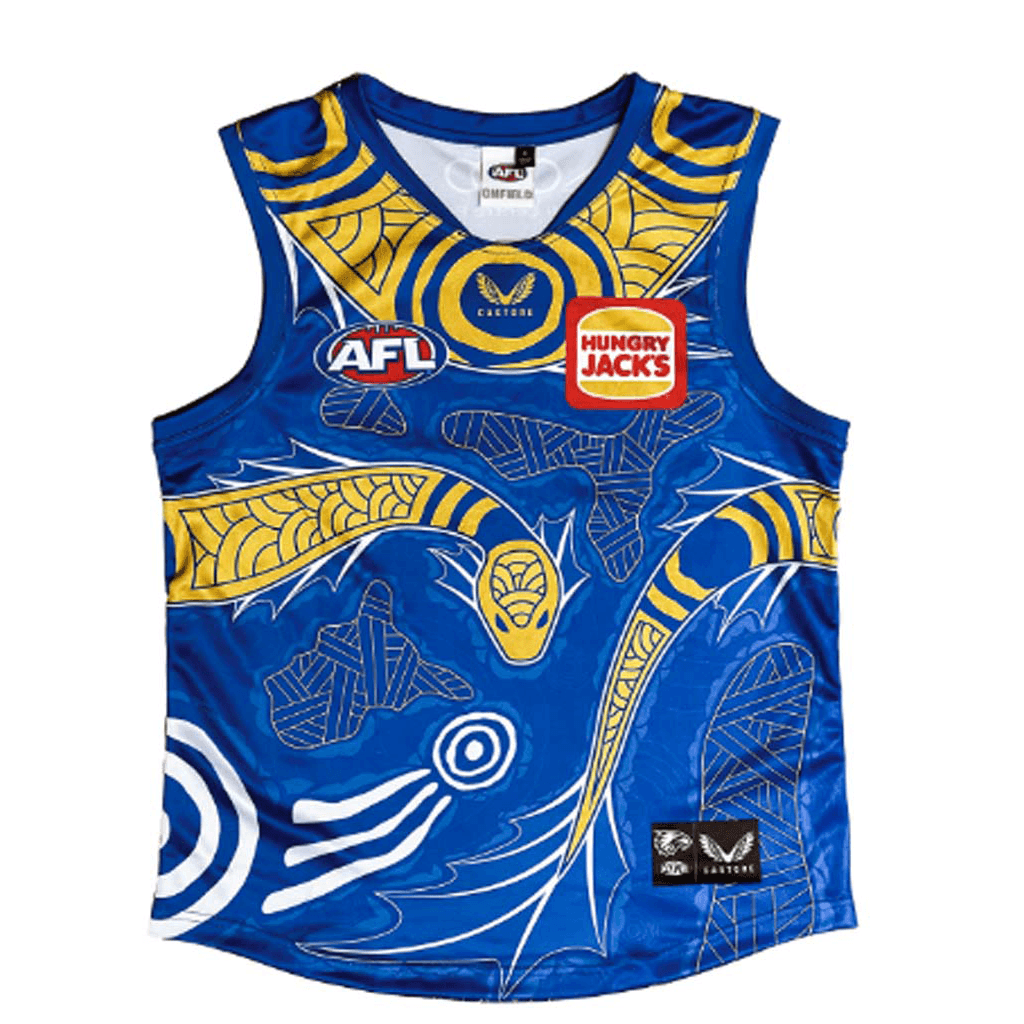 West Coast Eagles 2022 Indigenous Guernsey - Jerseys Megastore