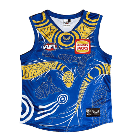 West Coast Eagles 2022 Indigenous Guernsey - Jerseys Megastore