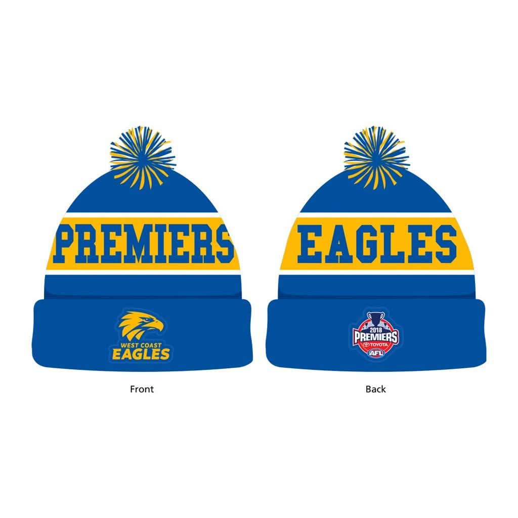 West Coast Eagles 2018 Premiers Beanie - Jerseys Megastore