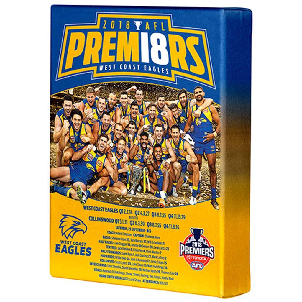 West Coast Eagles 2018 Premiers Canvas - Jerseys Megastore