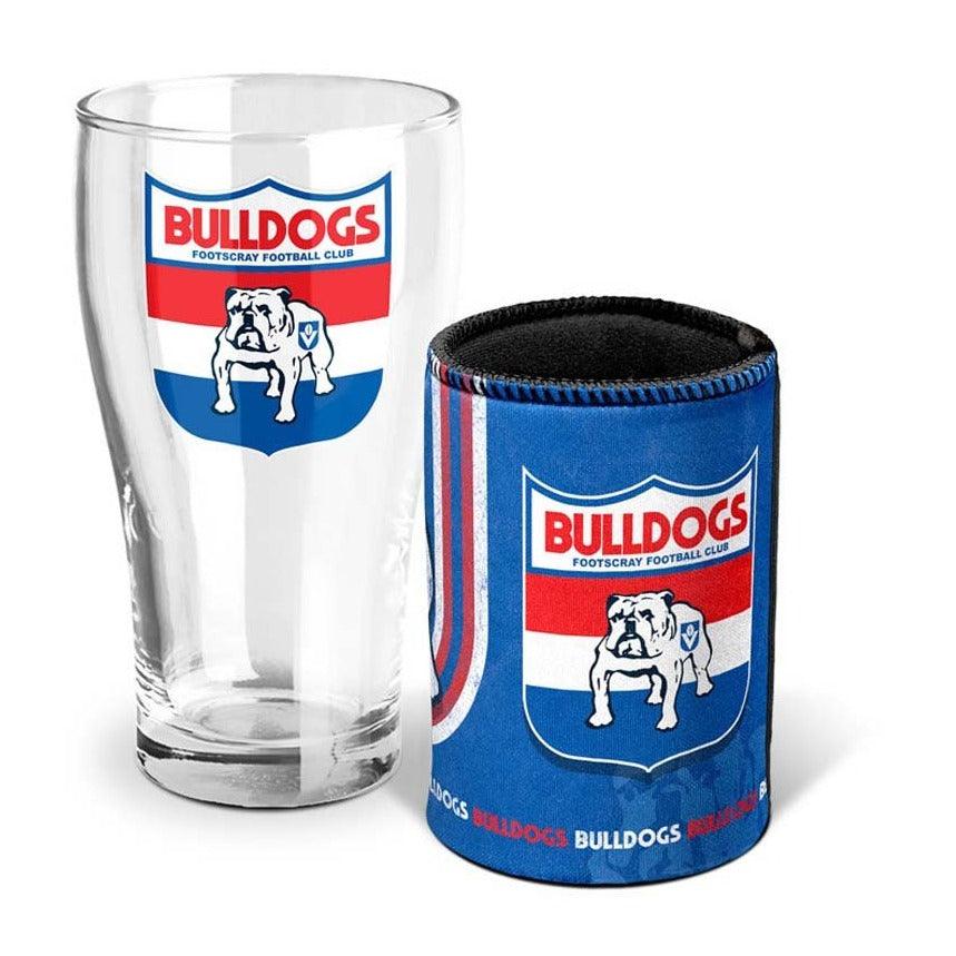 Western Bulldogs Heritage Pint Glass & Can Cooler - Jerseys Megastore