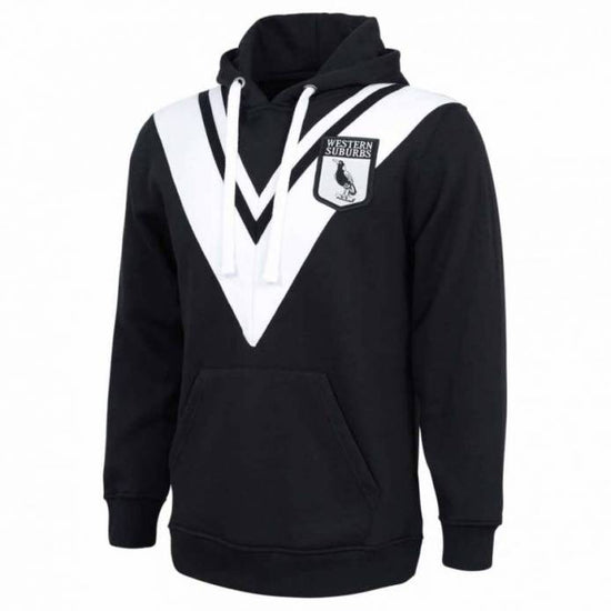 Western Suburbs Magpies Retro Hoodie Adult