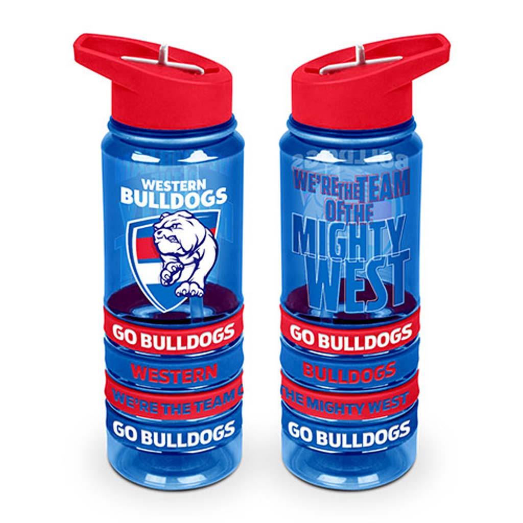 Western Bulldogs Tritan Bottle and Bands - Jerseys Megastore