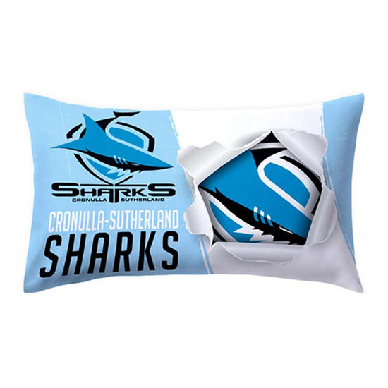 Cronulla Sharks Single Pillow Case - Jerseys Megastore